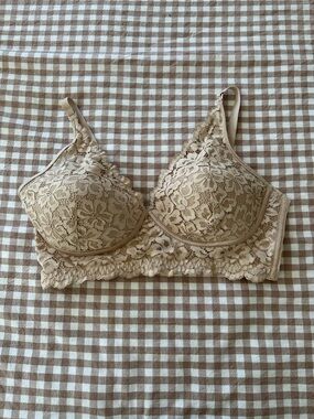 Maidenform Nude Lace Underwire Longline Bra